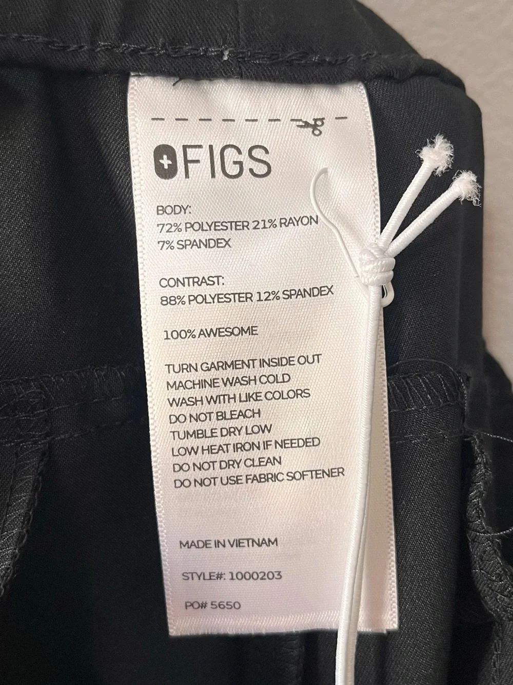 Figs NWT Men's Tansen Jogger Scrub Pants Black Size Large Regular Medical Nurse